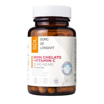 SDL, Железо (бисглицинат) + Витамин С, капсулы, 60 шт.