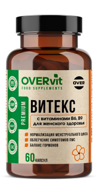 OVERVit, Витекс с витаминами В6 и В9, капсулы, 60 шт.