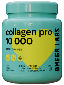 Omega Labs, Коллаген (говяжий), порошок, 280 г