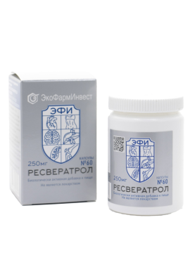 ЭкоФармИнвест, Ресвератрол, капсулы, 60 шт.