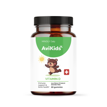 MINDLY, Витамин D3, мармеладные мишки, 60 шт.