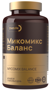 Dietelle, Микомикс баланс new (психобиотик, адаптоген), капсулы, 60 шт.