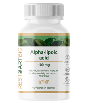 RestartBio, Альфа-липоевая кислота, капсулы, 90 шт.