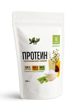 Yappi, Комплексный растительный протеин с коллагеном, порошок, 300 г