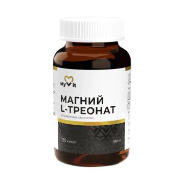 MyVit, Магний (L-треонат), капсулы, 120 шт.
