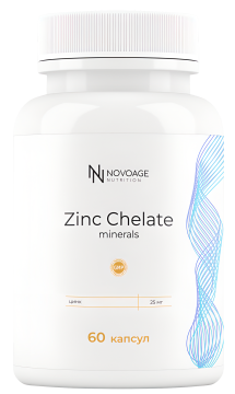 NOVOAGE nutrition, Цинк (бисглицинат), капсулы, 60 шт.