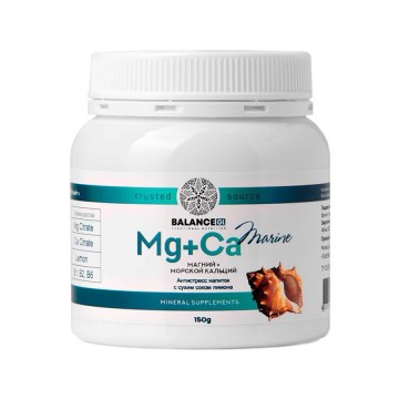 Balance GL, Магний+морской кальций, порошок, 150 г