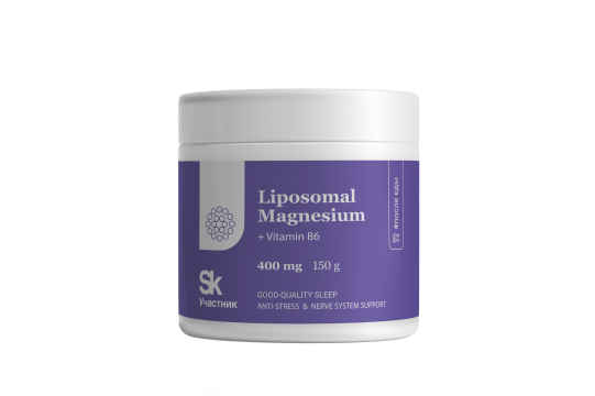 Liposomal Vitamins, Липосомальный магний (глицинат + цитрат) + В6, порошок, 150 г