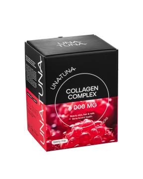 UNATUNA, Комплекс коллагена, со вкусом ягодный микс, стики, 30 шт.