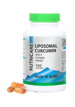 Простые решения, Комплекс «Мультивитамины», Липосомальный куркумин + 12 витаминов, капсулы (веган), 60 шт.